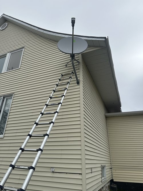 Antenna installation at height