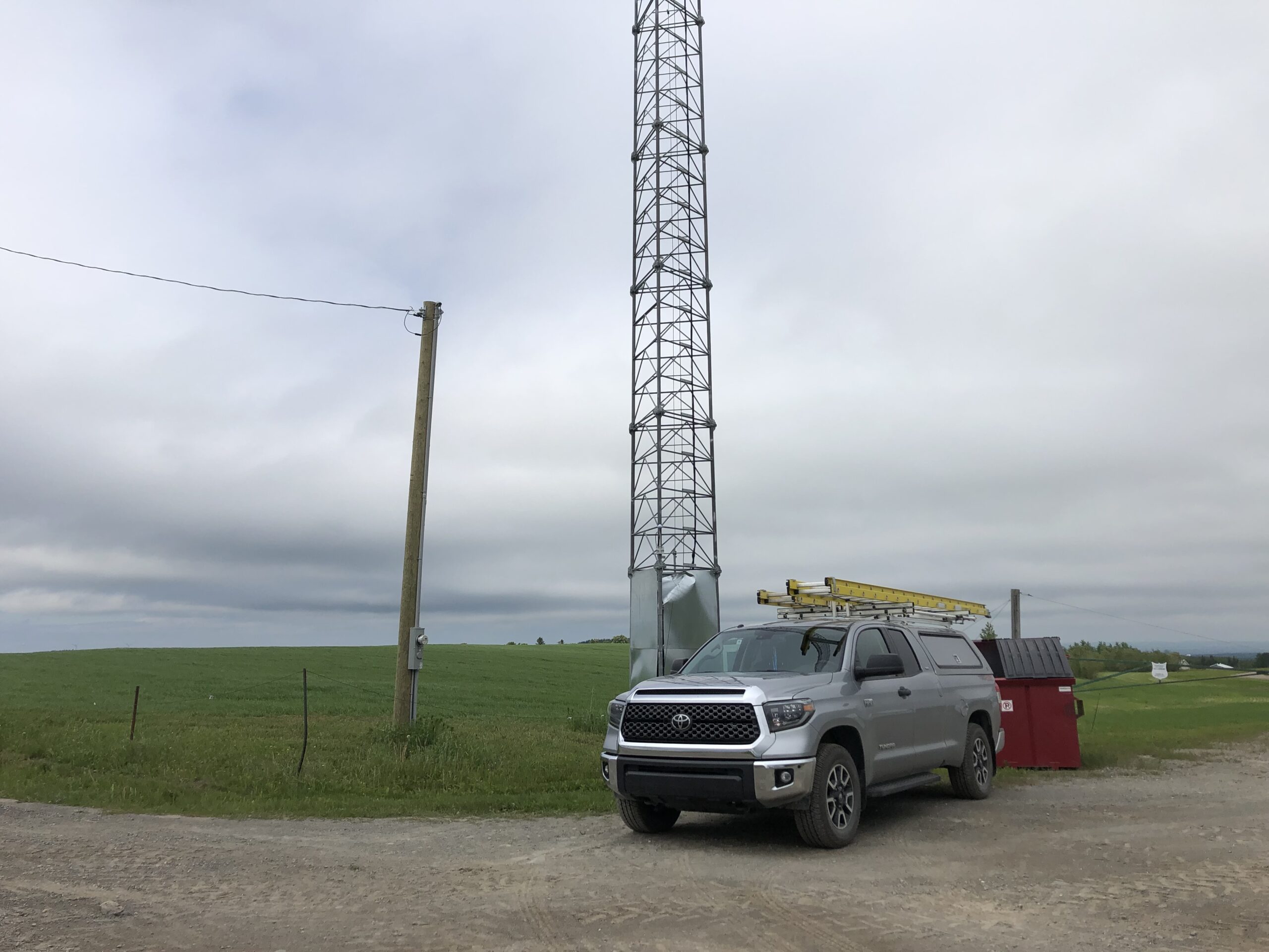 Technical equipment installed in the field